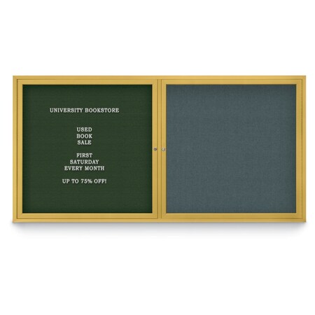 United Visual Products Corkboard, Synthetic Cork/Black, 48"x36" UV431HPLUS-BLACK-FORBO